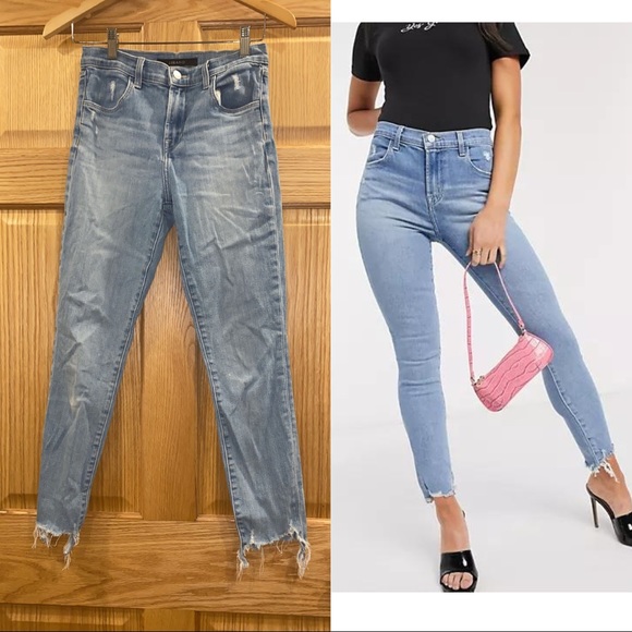 J Brand Denim - J Brand Alana high rise crop skinny jeans